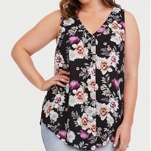 Plus Size 3X Torrid Floral Tunic Tank
